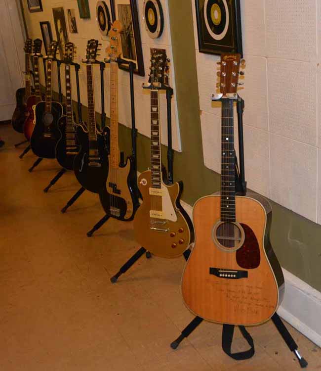 line of guitars